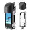 Клетка для камеры Insta360 X3 Металлическая рама для объектива Алюминиевый сплав Защитная клетка Чехол для экшн-камеры Rig с холодным башмаком Универсальная резьба Магнитное действие