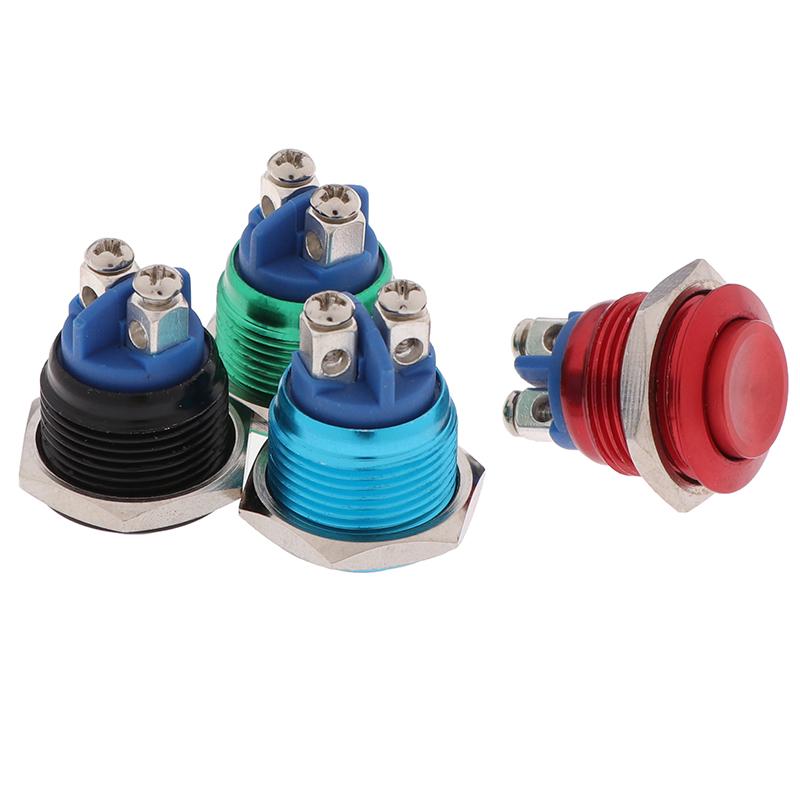 1Pc Momentary Push Button Switch 16mm Waterproof Mount Button Switch
