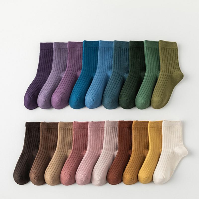 Детские носки Однотонные детские носки средней длины
