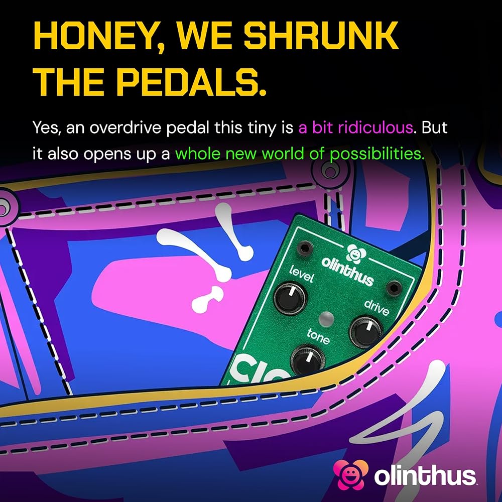 Olinthus Cicada Overdrive Effects Pedal [Includes Input and Output Breakout Cables] [Official Japanese Product]