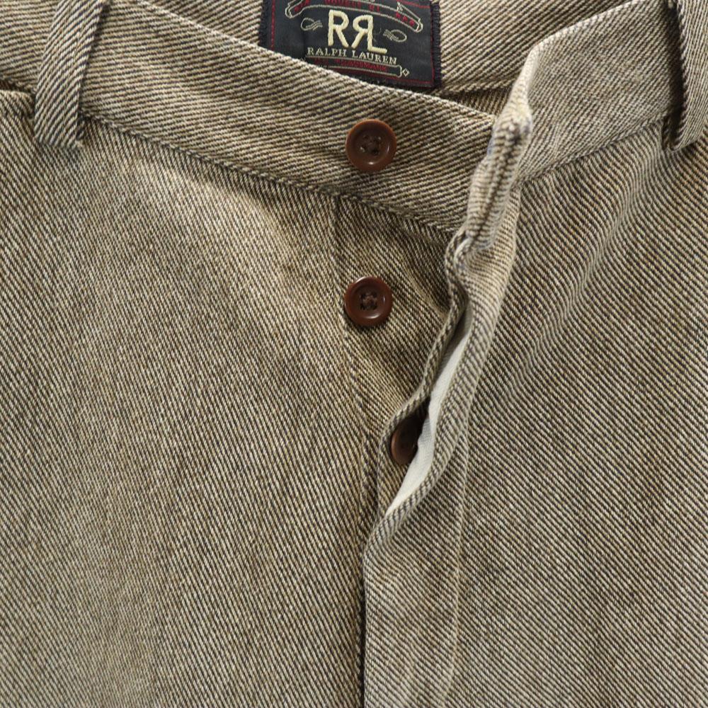 RRL 90-е Красный 3 Звезды Инициал Бирка Старые Зауженные брюки RALPH LAUREN Ширинка на пуговицах Мужские Б/У