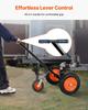 1000lbs Trailer Dolly 16.7 and 22 in Adjustable Height 2 in Ball 14 in Tires