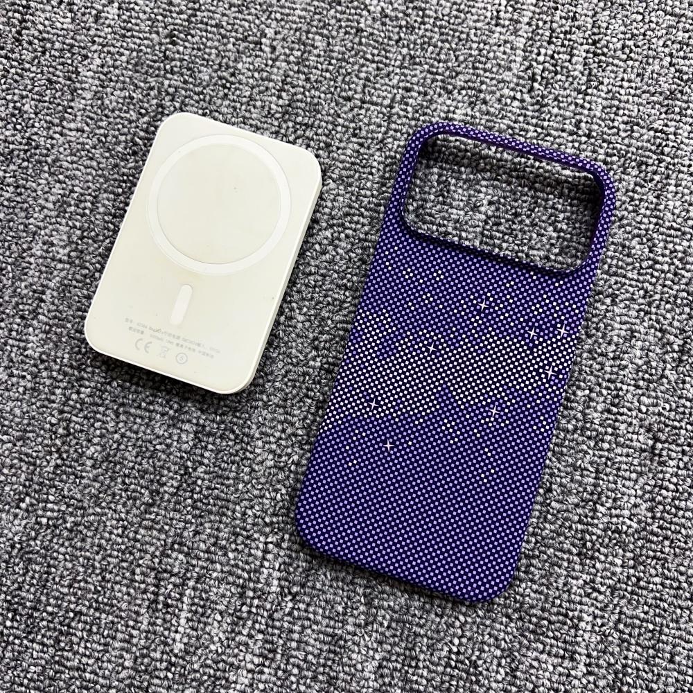 Ультратонкий прочный магнитный чехол из углеродного волокна для For Iphone 17 Air 16 15 14 13 12 Pro Max Plus Безрамочный тонкий для Magsafe ПК-чехол