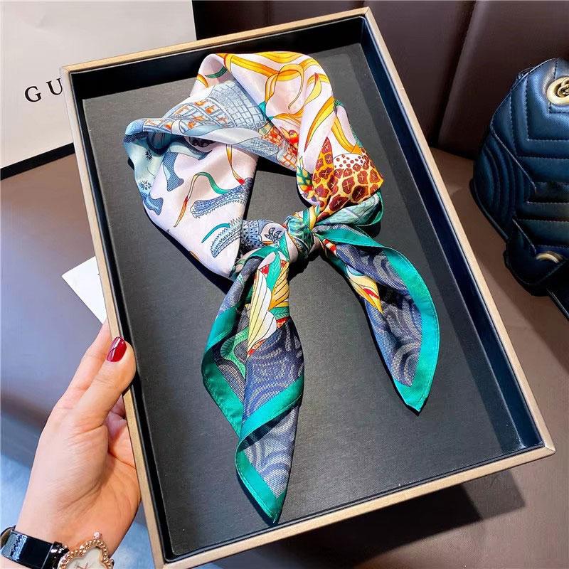 100% натуральный шелковый квадратный шарф женский бандана платок шарфы шали квадратный ворот фуляр накидки cachecol femme schals bufanda