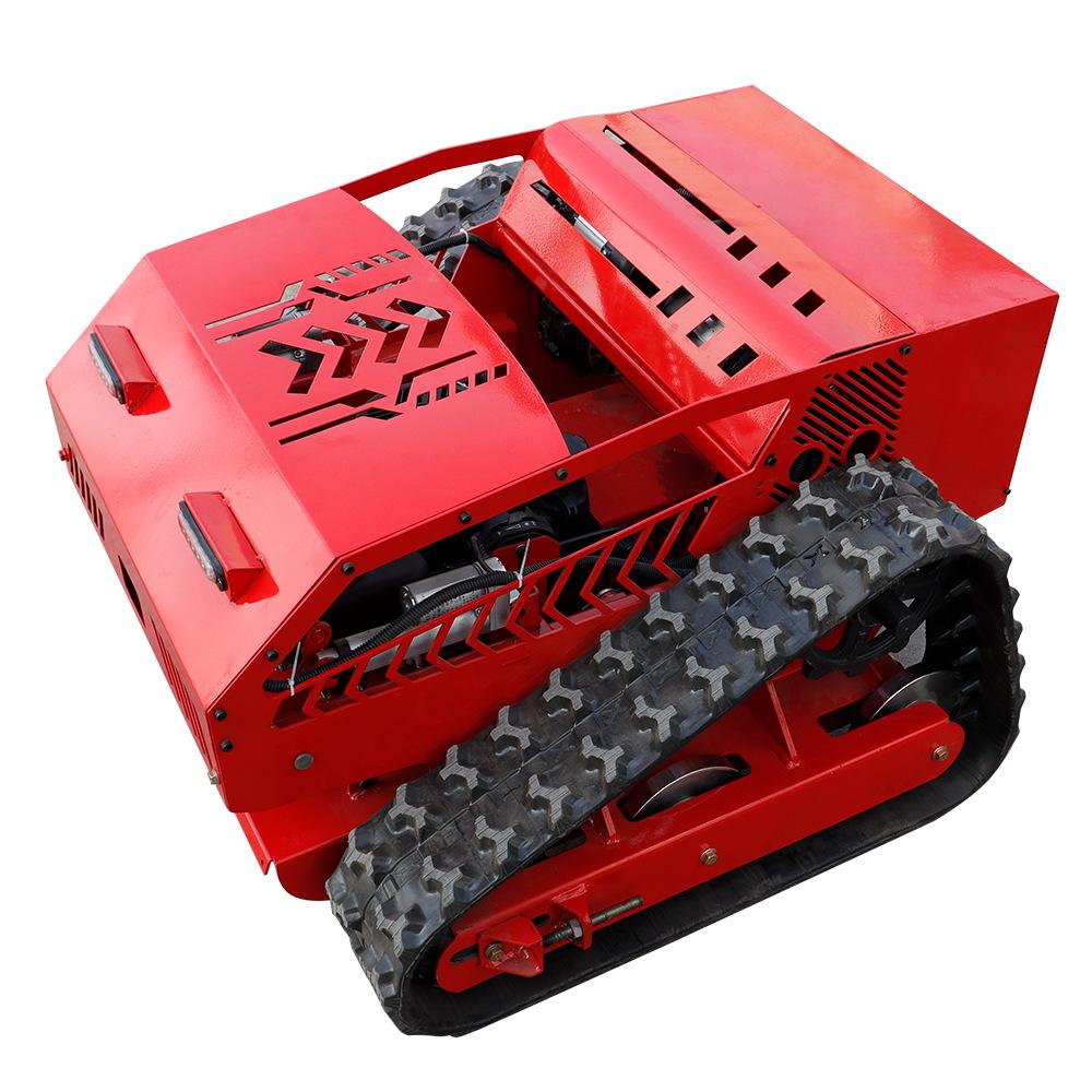 Smart Remote-Controlled Lawn Mower with Snow Plow & Mulching Tracks – Ideal for European Households