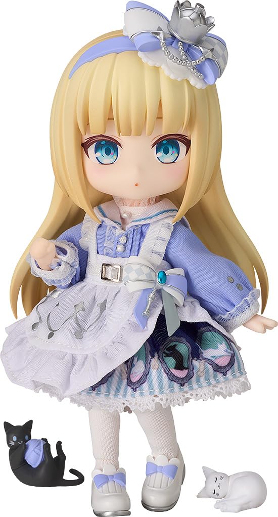 GOOD SMILE COMPANY Nendoroid Doll Alice Through the Looking Glass and Plastic Painted Movable Figure Non-scale Fabric, Magnet,