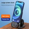 3 IN 1 Clock Wireless Charger Stand for SmartPhone Type-C Earphone Fast Charger Station for Iphone 15 14 13 12 11 Pro Max Airpods