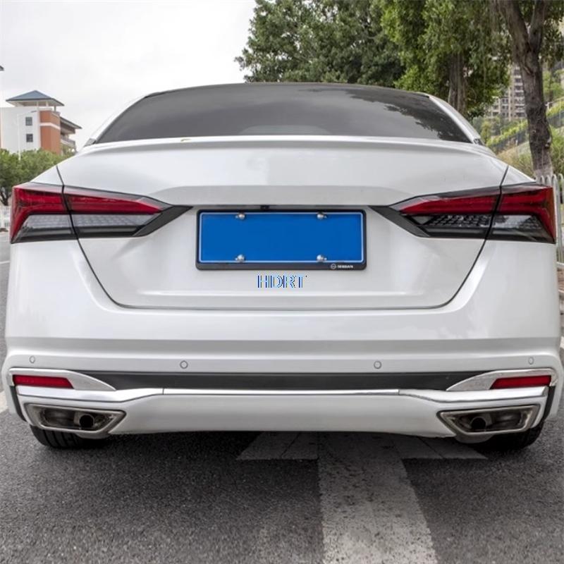 Fit For Nissan Altima/Teana J32  + Car Styling Rear Bumper Fog Light Frame Lamp Cover Trim Protector Decoration Accessories