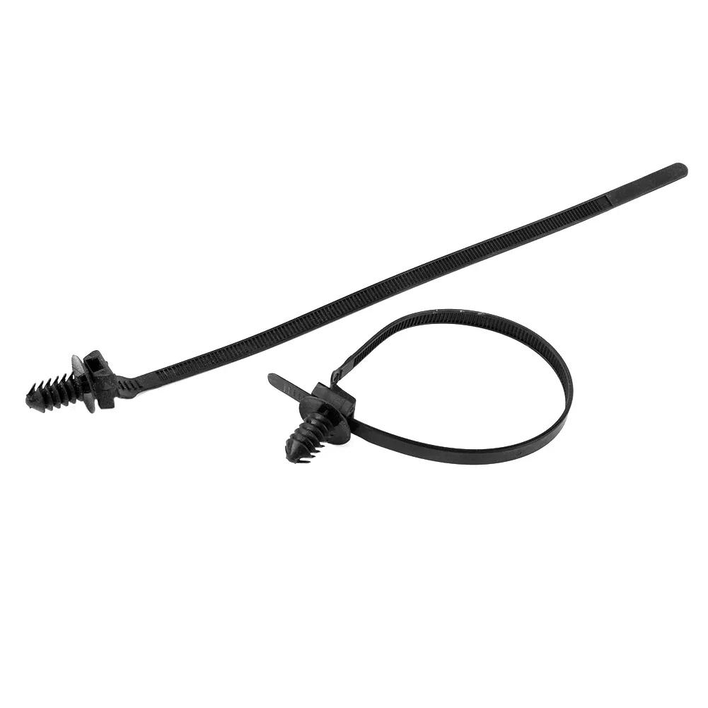 Связанные хомуты для проволочной стяжки, застежка-молния, черный нейлон, 100 шт./комплект, в наличии 2018 года, новейший, практичный