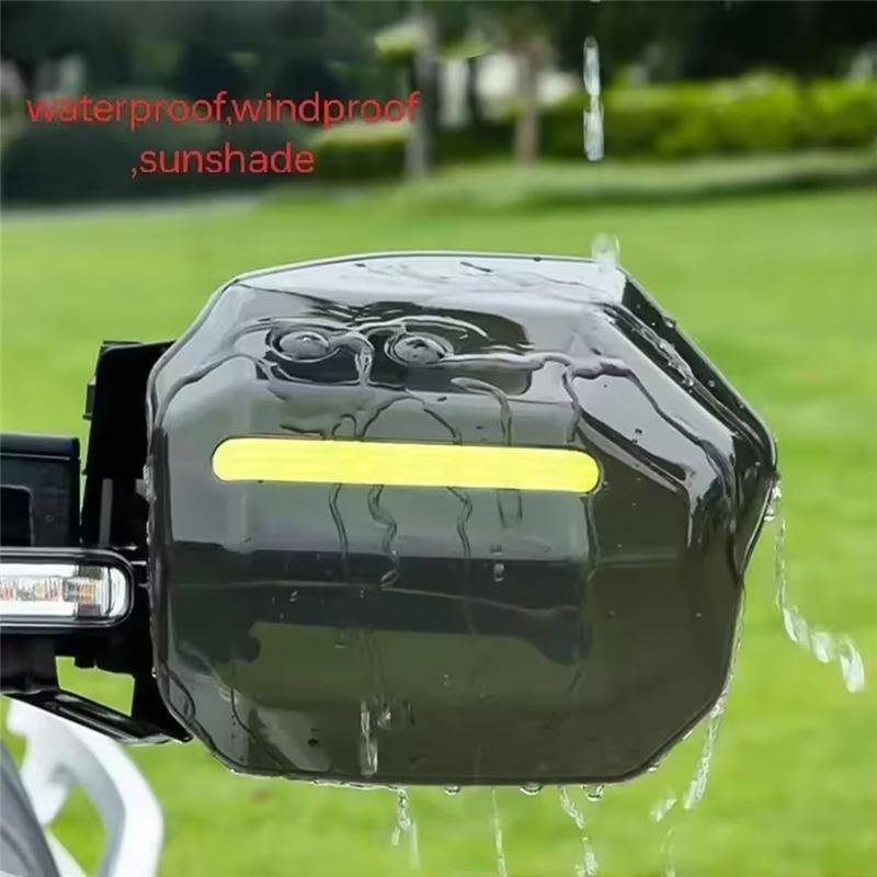 A51K-Hand Guard For Scooter Motorcycle And ATV With Night Reflective Strip Wind Rain Shield Easy To tall Remove