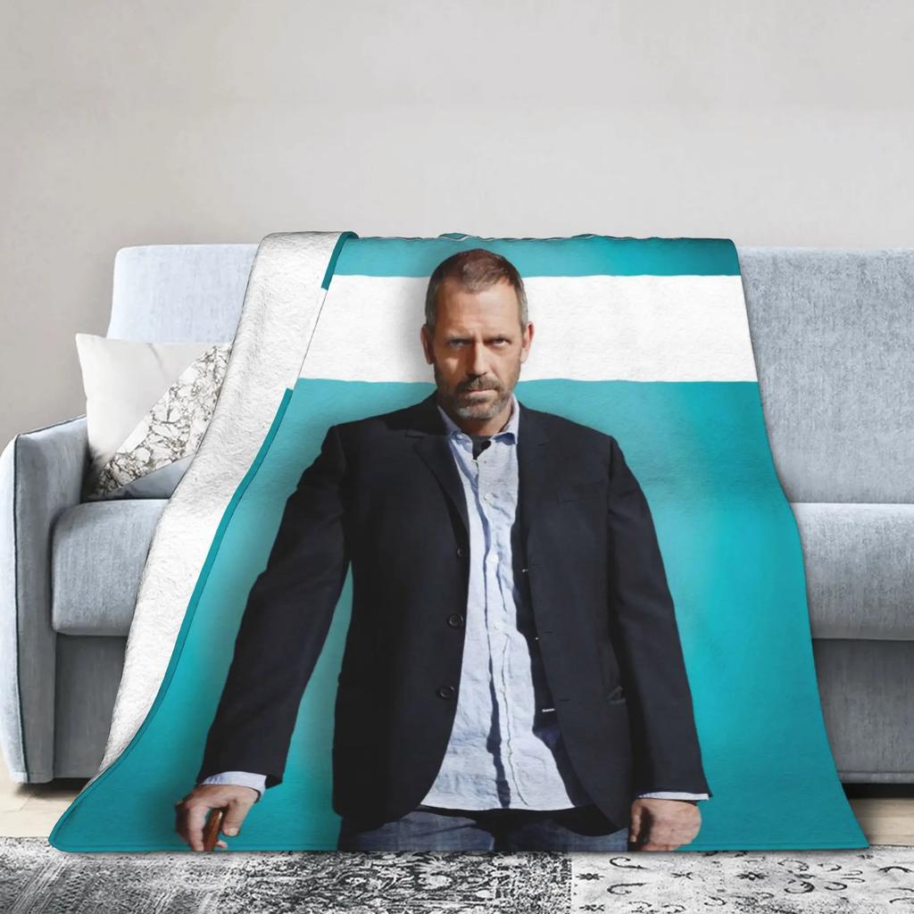 Doctor House Drama Soft Blanket Child Plush Bedding Throws Street Trend Couch Chair Flannel Bedspread Sofa Bed Cover