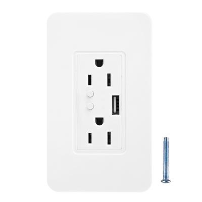 Настенная розетка с питанием от USB и Wi-Fi, интеллектуальная розетка с голосовым управлением для Google Home Alexa US 90-125В