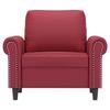VidaXL Armchair Bordeaux Red 60 Cm Faux Leather 359497
