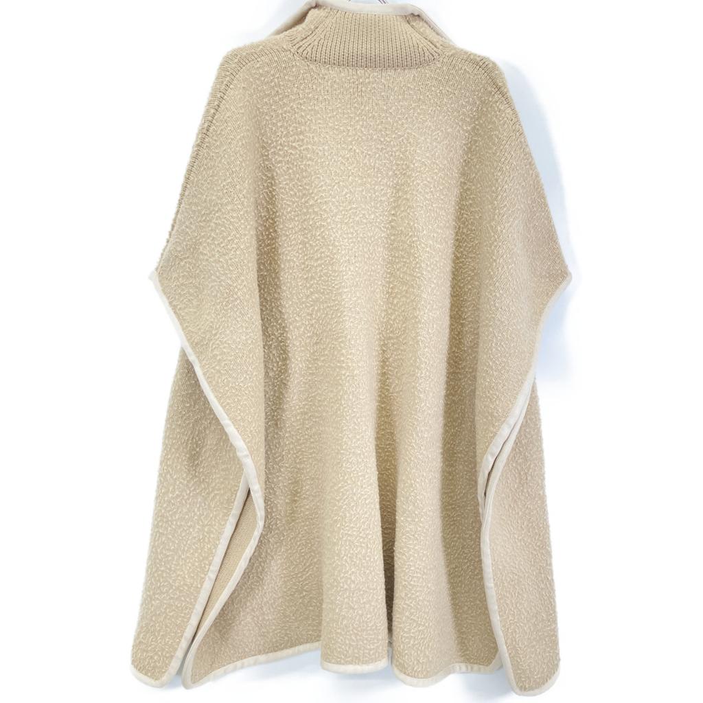 BURBERRY CNDAIJAR81MAA Beige Long Cape tops one size beigeUsed