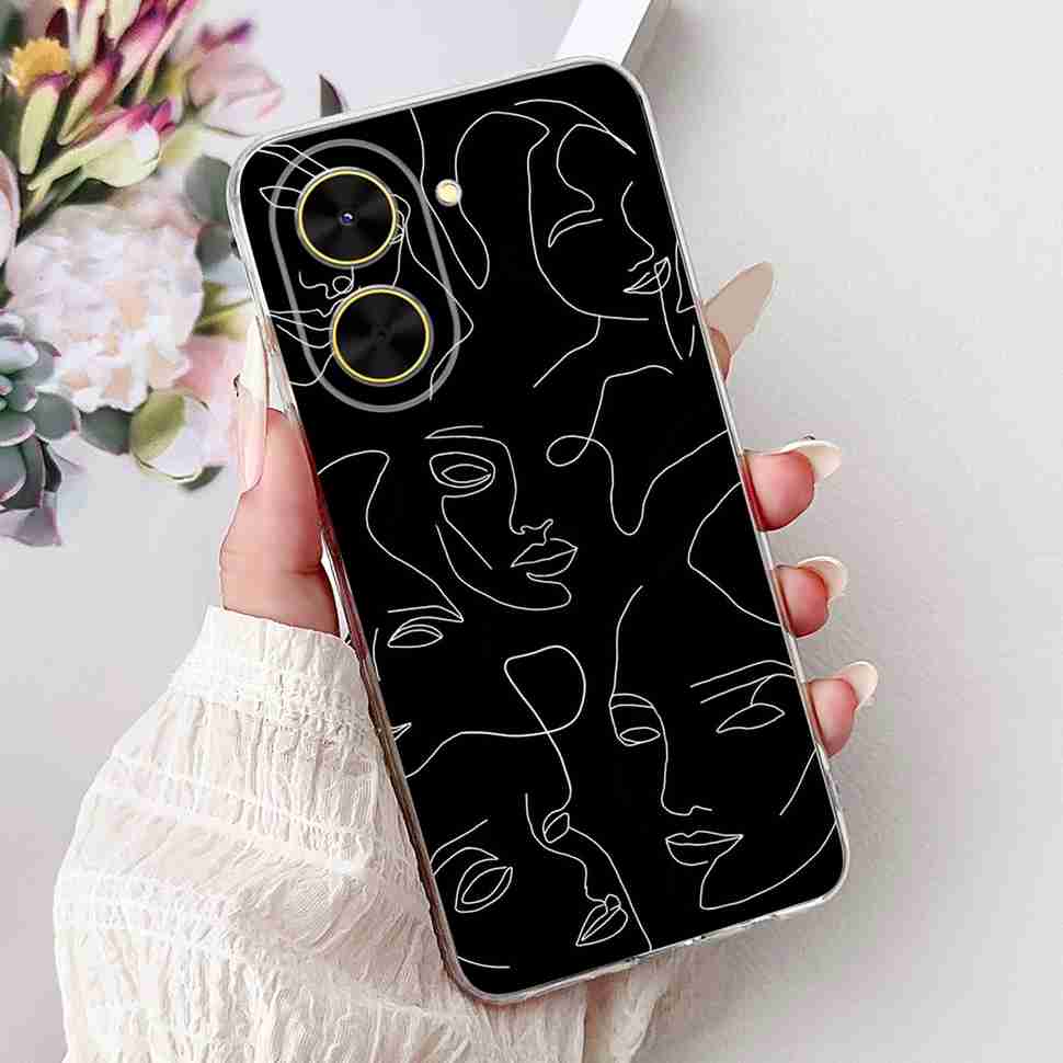 For Xiaomi Redmi A5 NFC Casing Pink Pattern Cover Soft Silicone Phone Case For Redmi A5 RedmiA5 NFC A5NFC 5G Protectors Bumper