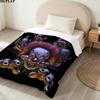 Killer Klowns Outer Space Print Flannel Blanket, High quality Comfortable for All Seasons, Home Decor, Warmth and Comfort, Perfect for Christmas Gifts