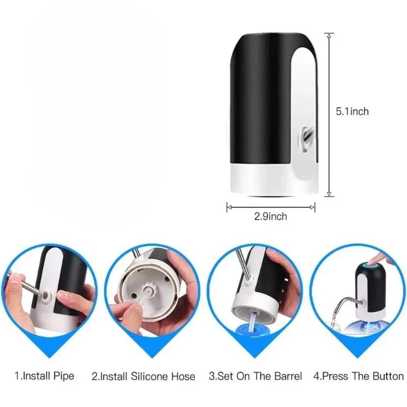 Water Pump Self-priming Drink Items Electric Dispenser Small Mute Intelligent Household Use Bottle Drinkware Kitchen Bar Dining