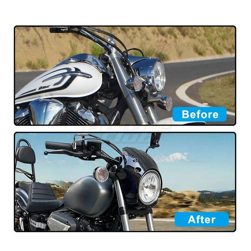 Мотоциклетный матовый черный АБС-пластик, передний обтекатель фары, крышка обтекателя для Yamaha XVS 950 SPEC BOLT 950 2013-2022