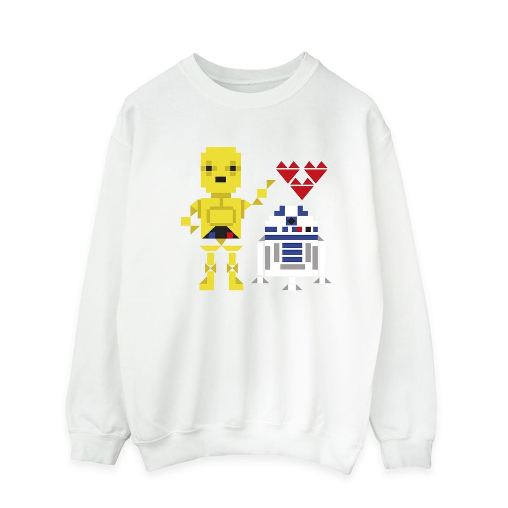 Star Wars Mens Heart Robot Sweatshirt