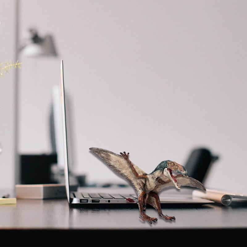 Dinosaur Toy Plastic Figure Surprise Gifts Pterosauria Children Home Decoration Finger Solid Simulator Model Party Props