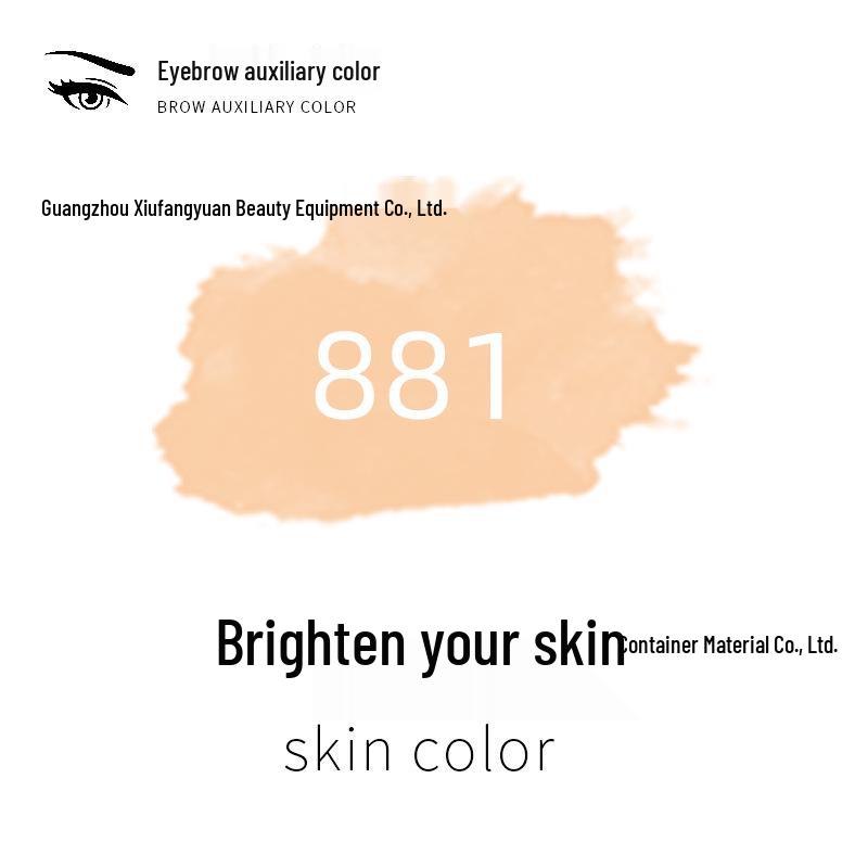 AIMOOSI Полуперманентный пигмент для микроблейдинга: Красный, Синий для бровей, Темные губы, Эмульсия телесного розового цвета