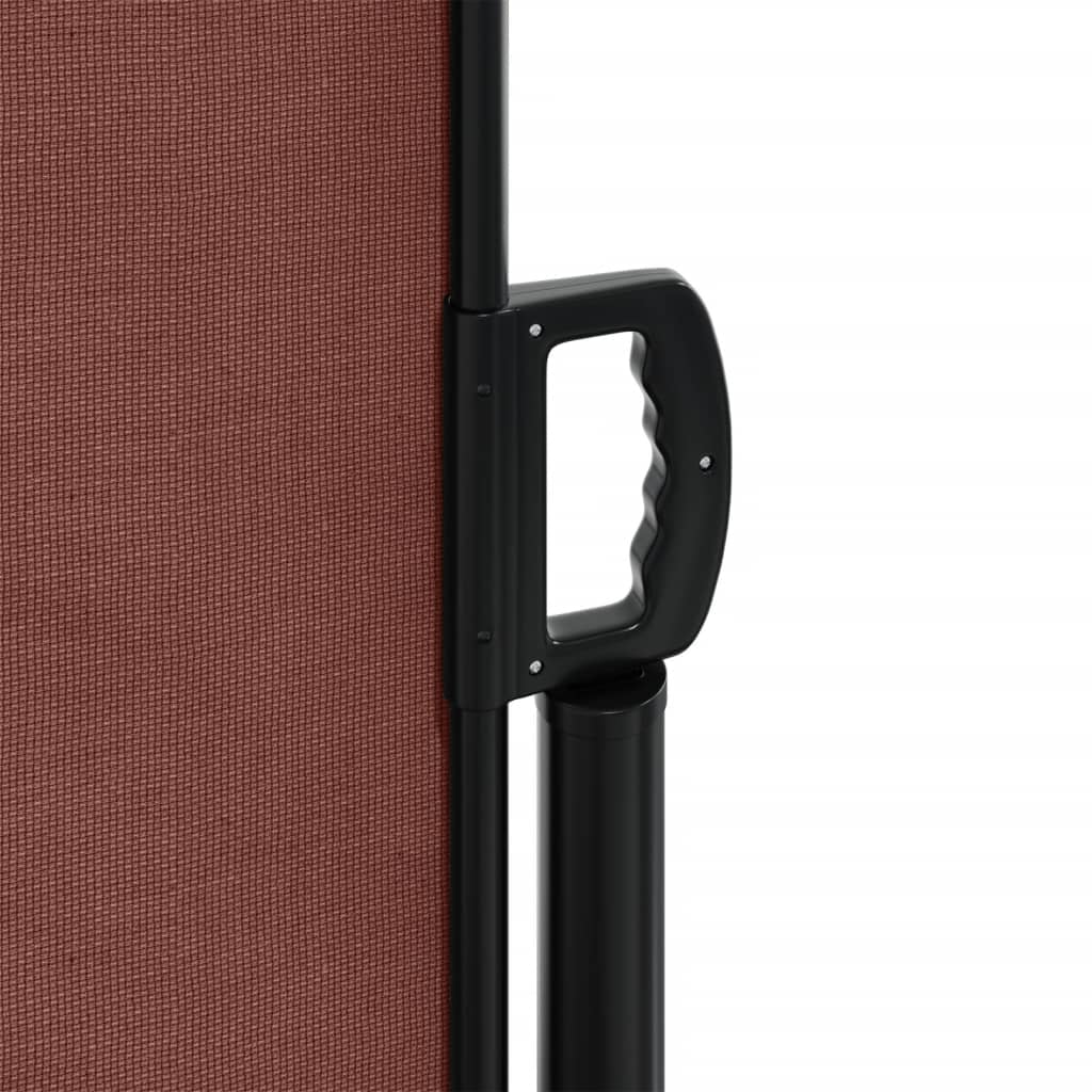 Retractable Side Awning Brown 140 x 1000 cm