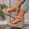 Fashion Women Wedges Sandals 2025 New Summer Fashion Designer Shoes for Women High Quality Platform Sandals Casual Outdoor Sandals Women