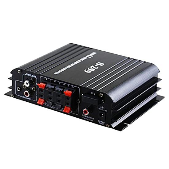 Surround Amplifier 4 X 40W RCA Subwoofer General Purpose Small Amplifier Card Playback Compatible with Bluetooth Compact Body Channel Sound Control