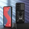 KEYSION Противоударный чехол для Samsung S25 Ultra 5G S25+ Plus Slide Camera Защитное кольцо Подставка Чехол для телефона для Galaxy S24 FE 5G