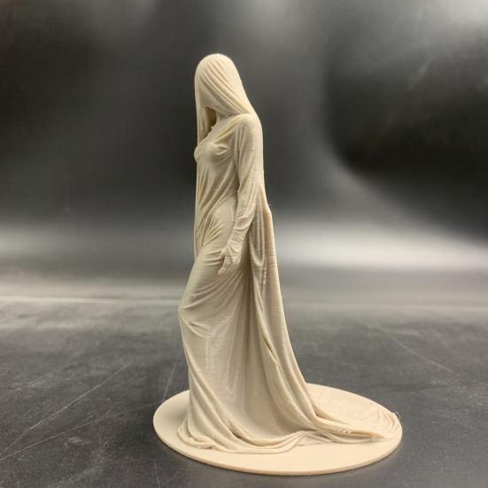 Статуэтка Таинственной Женщины в Маске 3D-печать Платье Дама Скульптура для Стола Винного Шкафа Полки Камина Стола Прихожей
