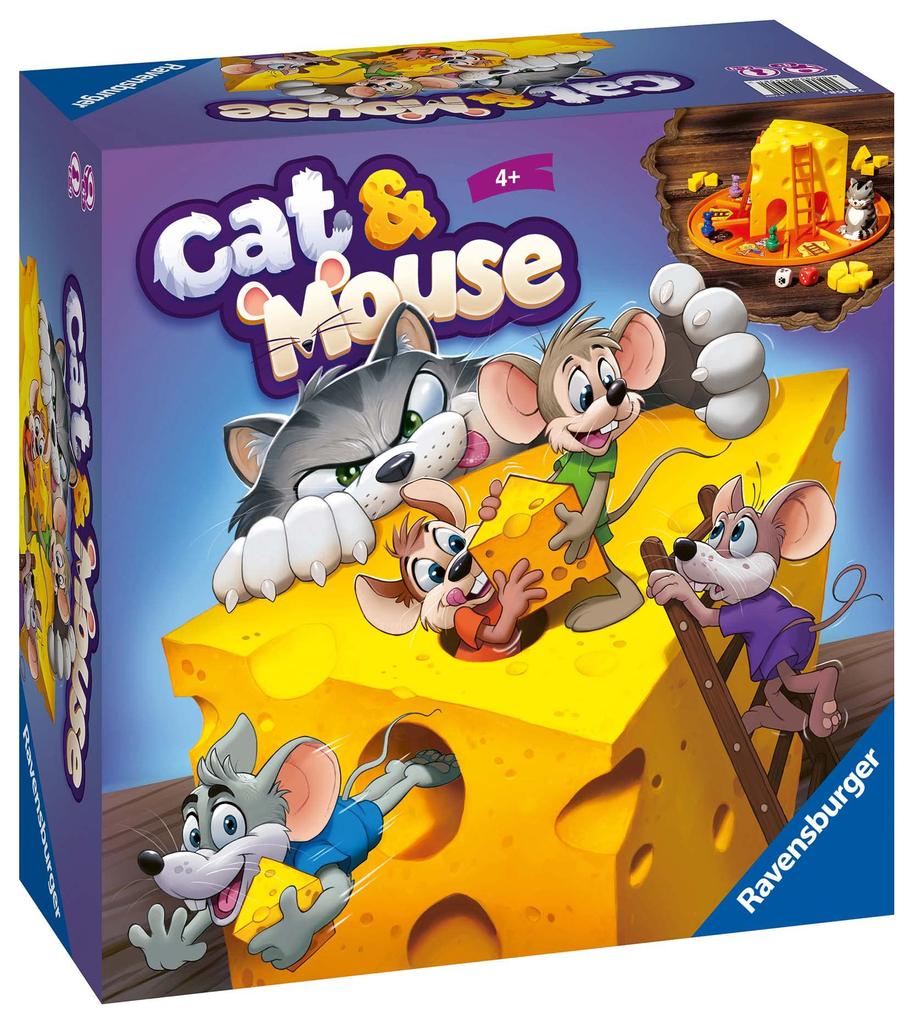 Ravensburger Cat Mouse Board Game 24567 Ages Educational Gift & 3, 4+ [Tabletop Game, Game, (Birthday/Christmas)]