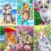 Cat DIY 5D Diamond Painting Full Round Drill Resin Animal Diamont Embroidery Cat Cross Stitch Mosaic Home Decor Art Gifrt