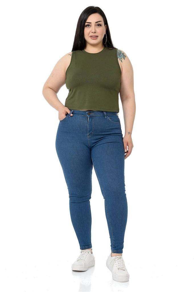 Женский стиль, боди большого размера, большие размеры, с круглым вырезом, без рукавов, укороченное боди из вискозы и норки