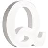MDF Letter Q , White, 11cm, Thickness 2cm