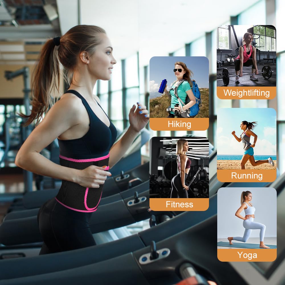 Тренажер для похудения для мужчин и женщин, регулируемый пояс для пота, эффект сауны, сжигание жира, пояс для упражнений на спину