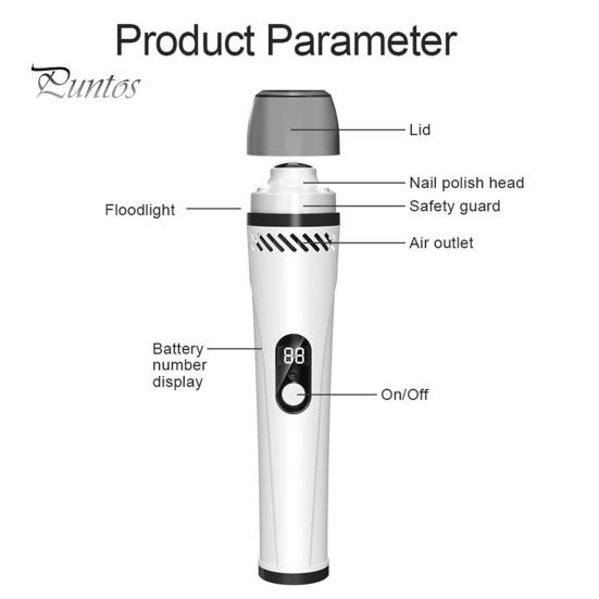 Шлифмашинка для ногтей для домашних животных, перезаряжаемый электрический триммер емкостью 1200 мАч со светодиодной подсветкой для собак, кошек, алмазный шлифовальный круг, 3-скоростная регулировка, машинка для стрижки ногтей для домашних животных