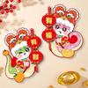 Chinese New Year Snake Character Door Couplets Delicate Snake Year Good Fortunes Door Stickers for Festival Mood