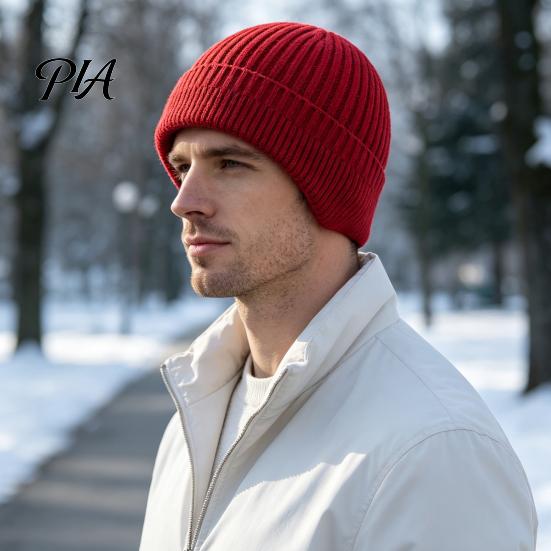 Soft Fleece Lined Thermal Hat Winter Knitted with Ear Flaps for Men, Hat, Stretchy Versatile Fashion Shopping And Outings Cap, Cold Weather