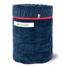 Bloom Imabari Avenir Lap Blanket, Approximately 98 X 70 Cm, Made In Japan, 100% Cotton, Washable, Reversible, Sheepskin-Tone Throw Blanket (Navy)
