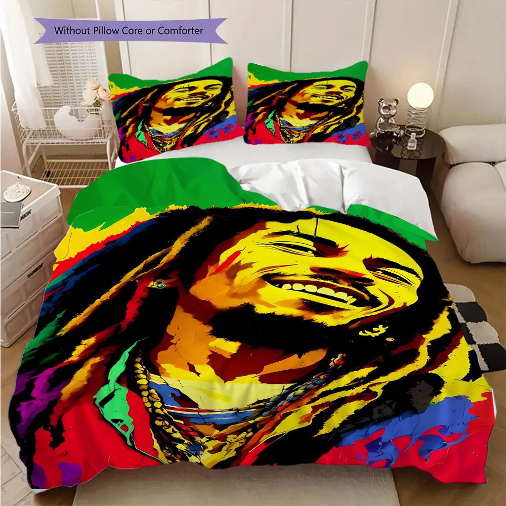 Harmony Peace Bedding (1 * duvet cover + 2 * pillowcase, without core) 2D Flat Bedding set Duvet cover and pillowcase Christmas birthday gift
