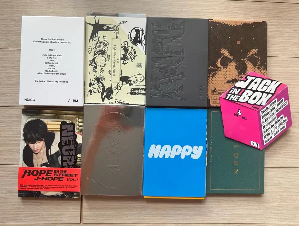 BTS RM/Suga/J-Hope/Jungkook Digital Release Album Set Used
