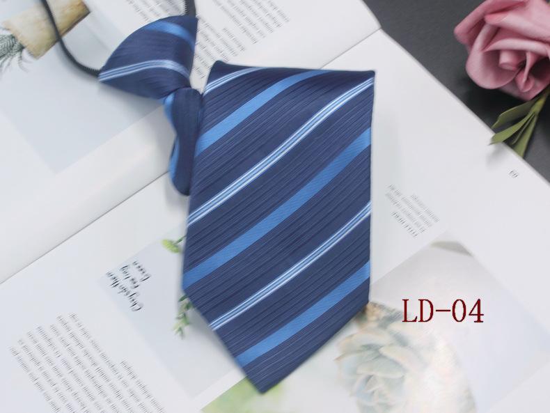 Мужской деловой галстук-молния, 8 см, в красную и черную полоску