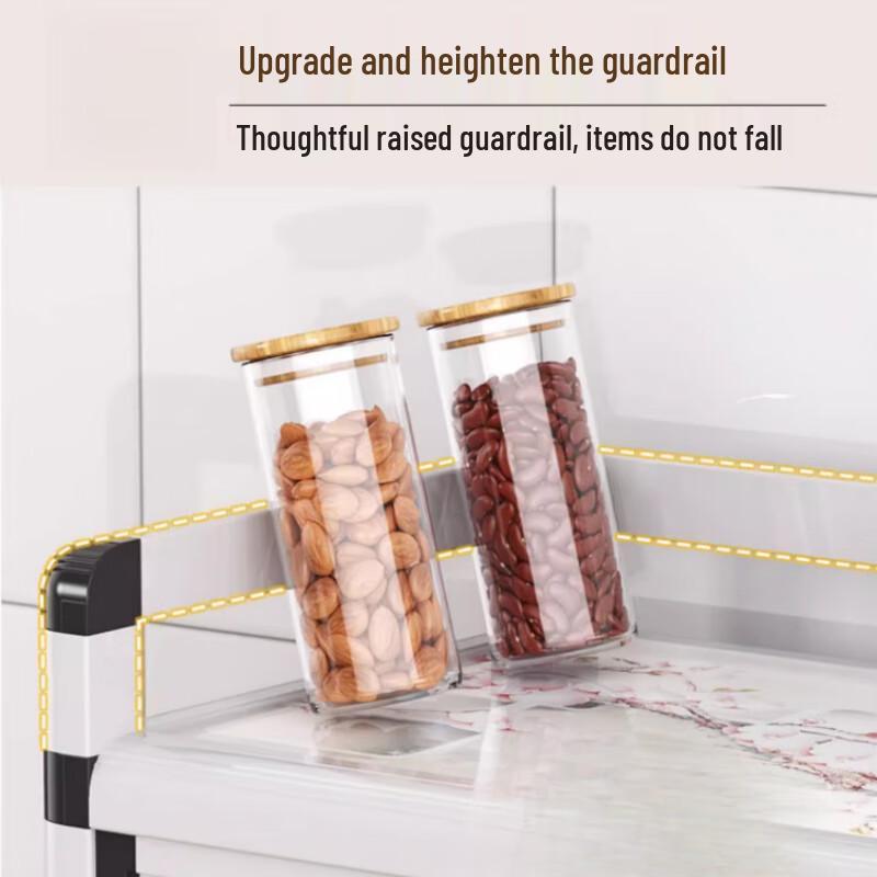 Трехъярусный кухонный сервант для хранения из алюминиевого сплава