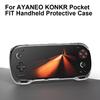 Чехол для игровой консоли AYANEO KONKR Pocket FIT Прозрачный защитный корпус Мягкая резина ТПУ Ударопрочная крышка Игровые аксессуары