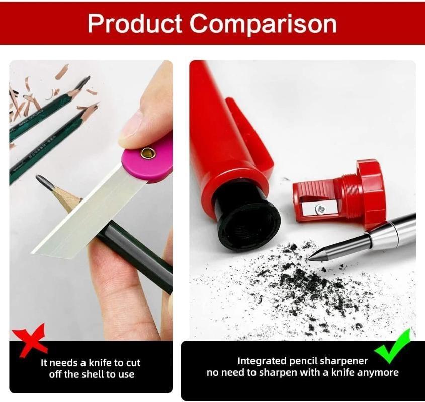 Твердый плотницкий карандаш и карандашный грифель, деревообрабатывающие инструменты, механический карандаш, строительные инструменты