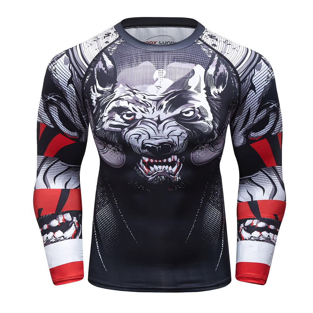 Мужская компрессионная футболка с длинным рукавом для ММА, бокса, No Gi, BJJ, ММА, серфинга, джиу-джитсу, рашгард, рашгарды для мужчин, одежда для спортзала, бокса