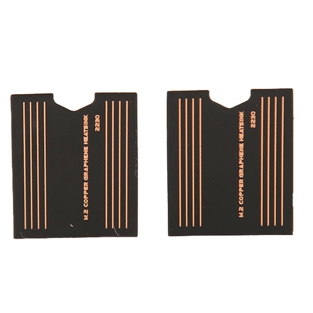 2 шт. радиатор для SSD 2230 0,15 мм латунь графен 2230 SSD термопрокладка для охлаждения для ноутбука игровых консолей