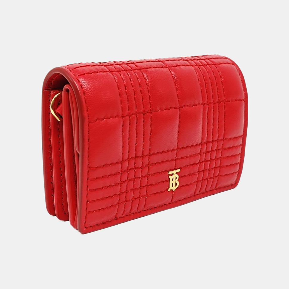 [Pre-Owned] Red Sheepskin Card Holder - Excellent #FVKLMG