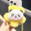 Игривая плюшевая мультяшная цветок панда аксессуар для мобильного телефона красочный держатель брелок