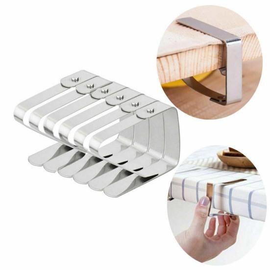 10 шт зажимы для гостиничной скатерти из нержавеющей стали, свадебный держатель для стола, зажим